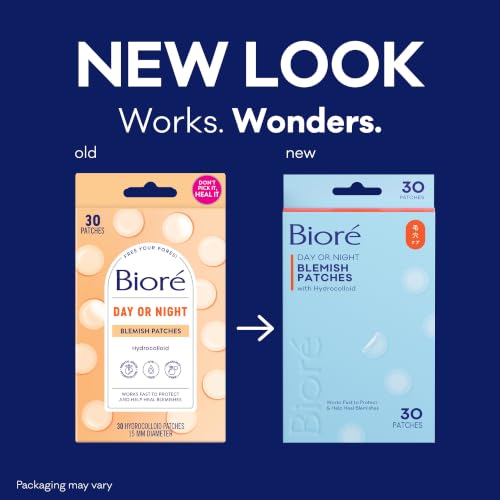 Bioré Hydrocolloid Blemish Patches - Ultra-Thin Spot Treatment, 30 Ct