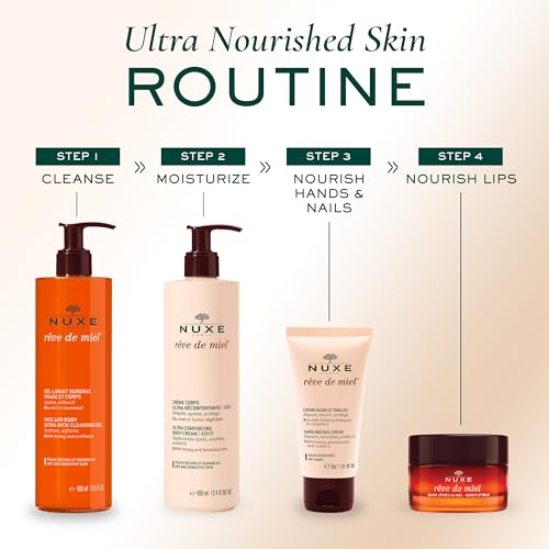 NUXE Hand Cream with Honey, Shea Butter & Vitamin E - 1.7 Fl Oz