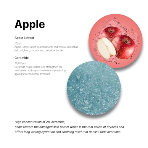 B.LAB Apple Cera Overnight Calming Cream 50ml - Hydrating Night Moisturizer with 2% Ceramide NP & Apple Vinegar