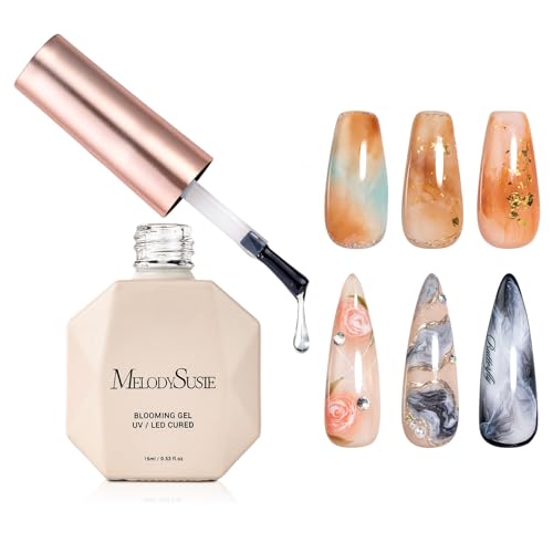 MelodySusie Clear Blooming Gel Nail Polish - Marble & Watercolor Effects