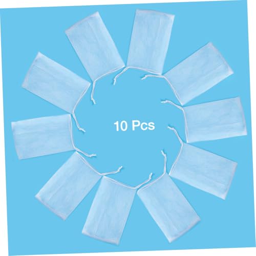 FRCOLOR Exfoliating Mesh Soap Saver Pouch - 10 Pack Drawstring Bags