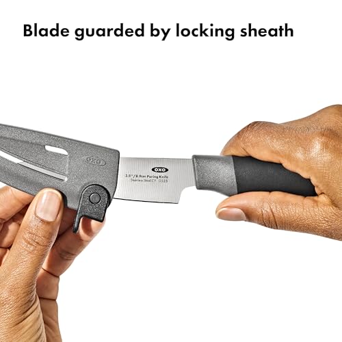 OXO Good Grips 3.5-Inch Paring Knife with Locking Sheath