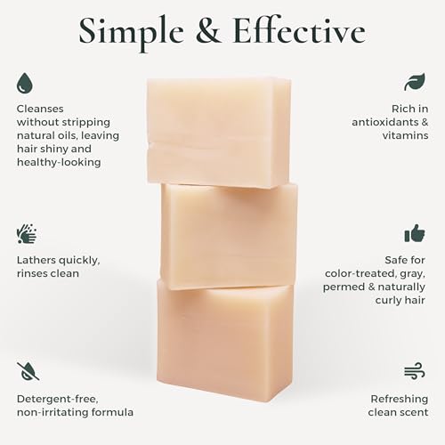 J.R.LIGGETT'S Natural Shampoo Bar for Sensitive Scalp, 3.5 oz