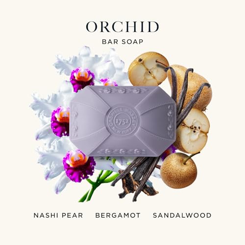 Caswell-Massey Orchid Bar Soap for Women - Moisturizing & Plant-Based, 3.5 oz
