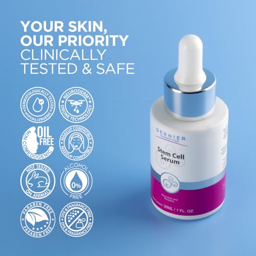 Dernier Stem Cell Face Serum with Hyaluronic Acid – Anti-Aging & Skin Firming