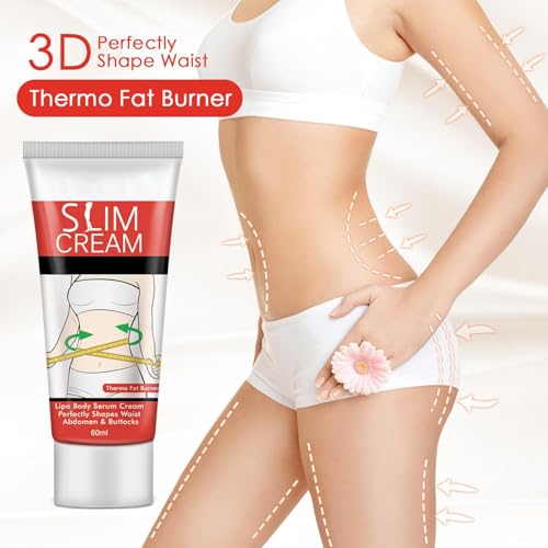 Akareni Hot Slimming Cream for Belly & Waist Fat Burning, Moisturizing & Firming, 60ml