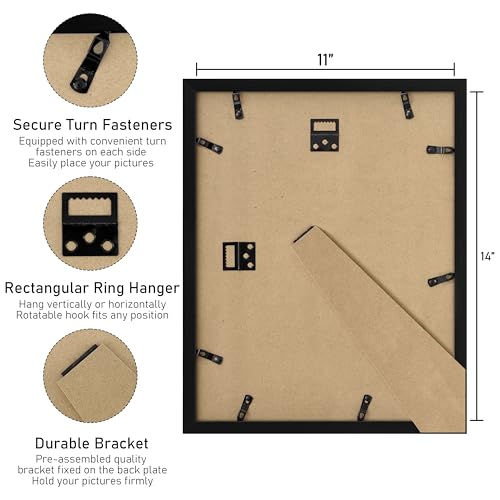 VIOLABBEY 11x14 Collage Picture Frame - 2 Pack for Five 4x6 Photos