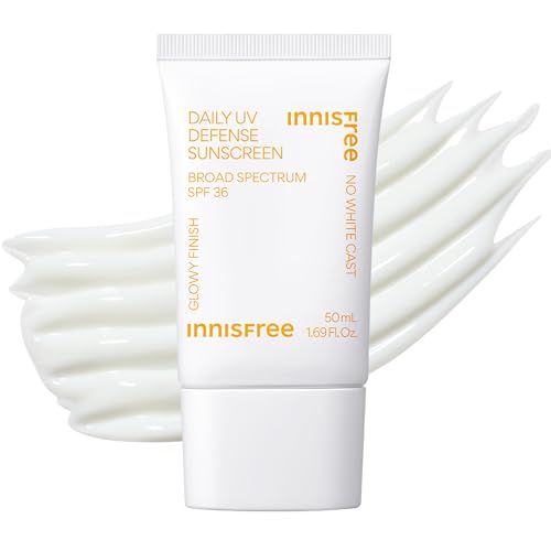 Innisfree Daily UV Defense Sunscreen SPF 50+ PA++++, Korean Face Sunscreen, Invisible Finish, Broad Spectrum, No White Cast, Lightweight, Hydrating, Available in Gift Sets & Jumbo