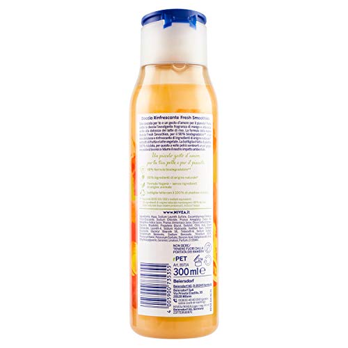 NIVEA Fresh Blends Apricot & Mango Body Wash with Rice Milk, 300ml