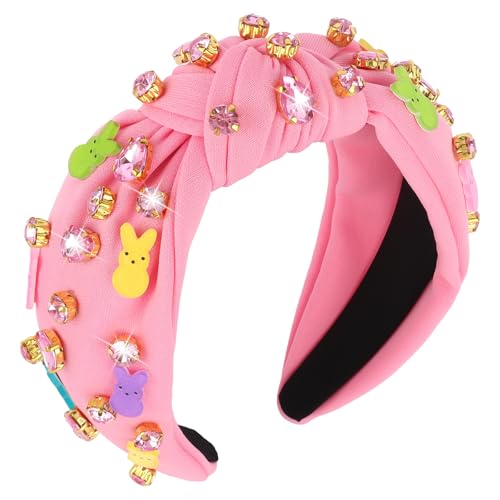 Jaciya Easter Pink Knotted Bunny Headband - Festive Spring Hair Accessory