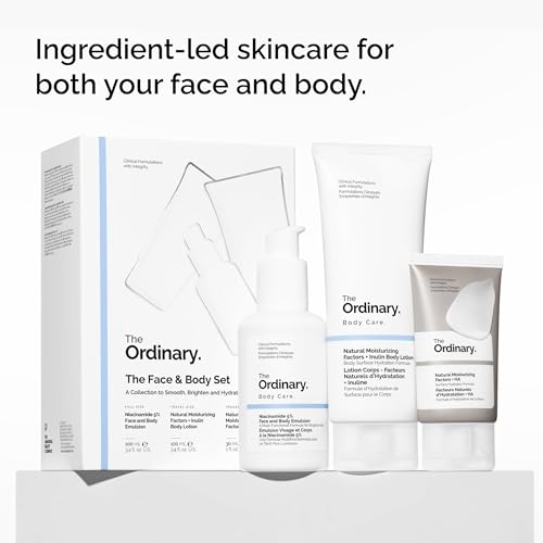 The Ordinary Face & Body Skincare Set with Niacinamide & Moisturizers