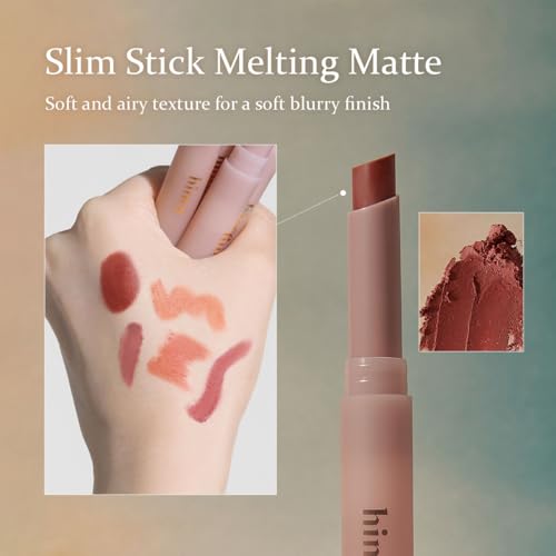HINCE Slim Stick Melting Matte Lipstick - DEJA VU, Velvet-Matte Finish