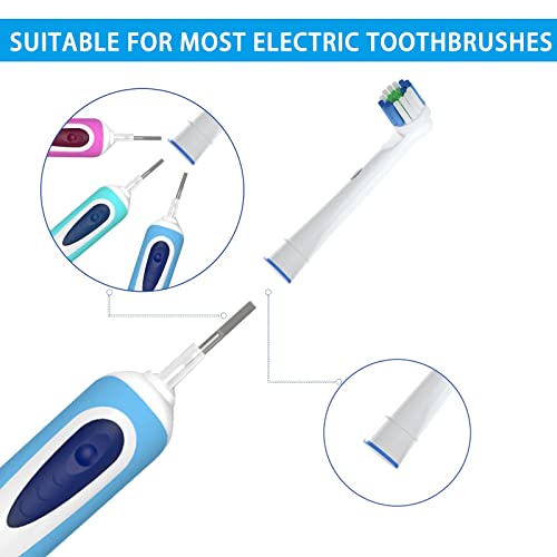 Z-VAPRESS 16 Pack Electric Toothbrush Replacement Heads compatible with Oral-B Soft Bristles