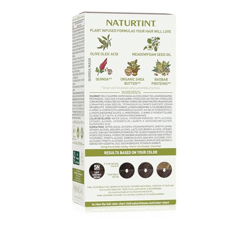 Naturtint 5N Light Chestnut Brown Hair Color 5.07 Fl Oz - Vegan, Ammonia Free