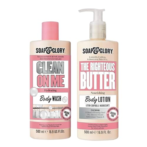 Soap & Glory Original Pink Body Lotion & Wash Set - 500ml