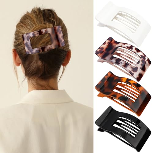 Velscrun Large Flat Hair Clips for All Hair Types - Matte Finish