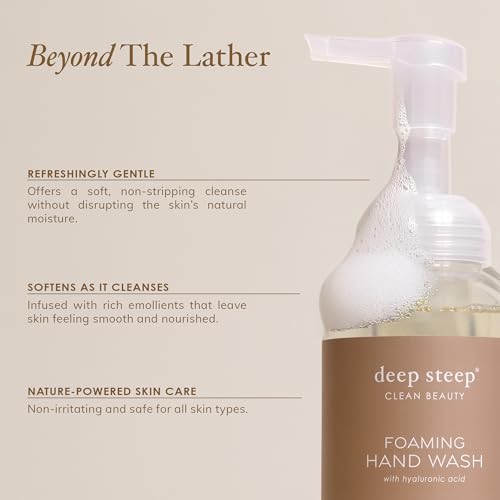 Deep Steep Foaming Hand Wash Brown Sugar Vanilla with Hyaluronic Acid 8oz