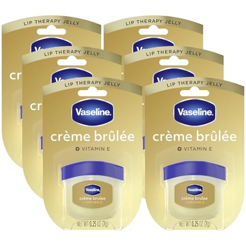 Vaseline Lip Therapy Creme Brulee 0.25 oz (Pack of 6) - Hydrating Balm