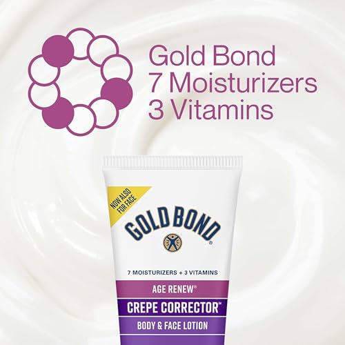 Gold Bond Age Renew Crepe Corrector Body Lotion, 8 oz - Hydrating & Smoothing