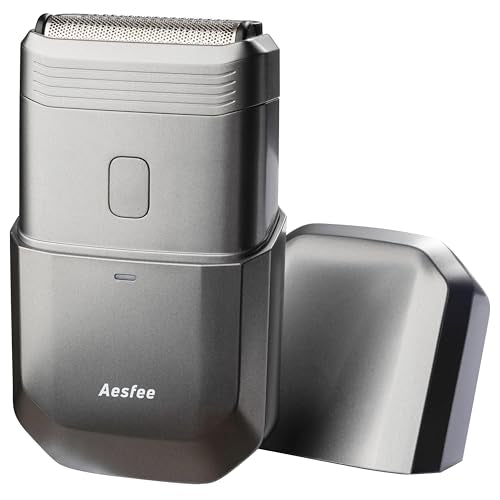 Aesfee Waterproof Dual-Action Foil Shaver for Men – Face, Head & Body, USB-C Rechargeable