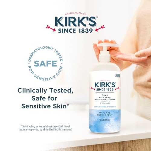 Kirk's Fresh 3-in-1 Nourishing Cleanser & Travel Bar Soap, 32 Oz