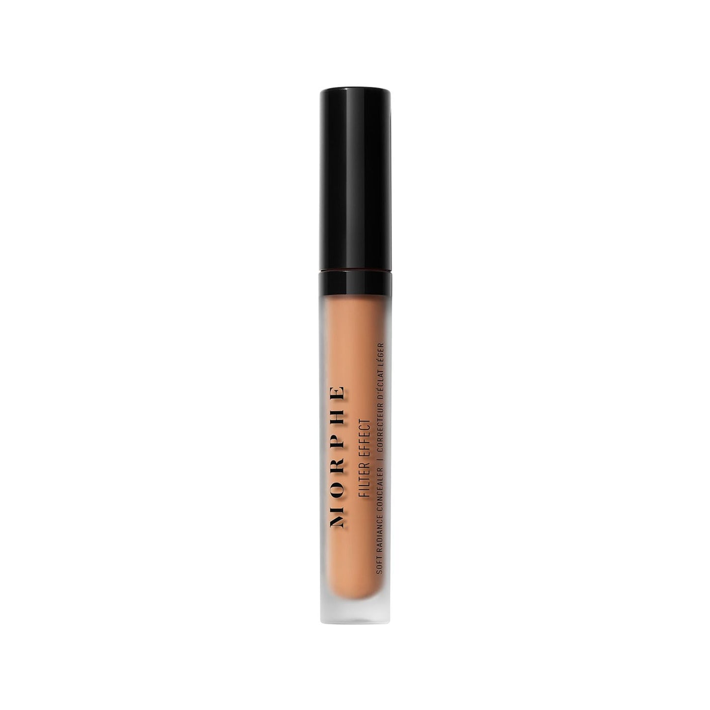 Morphe Filter Effect Soft Radiance Concealer - Buildable Liquid Makeup with Hyaluronic Acid & Pomegranate | Deep 34 (Cool) 0.12 fl oz
