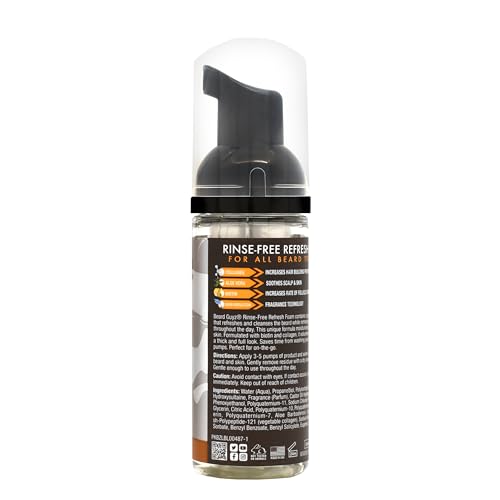 Rinse-Free Beard Cleanser Foam with Biotin & Collagen - 1.7 oz