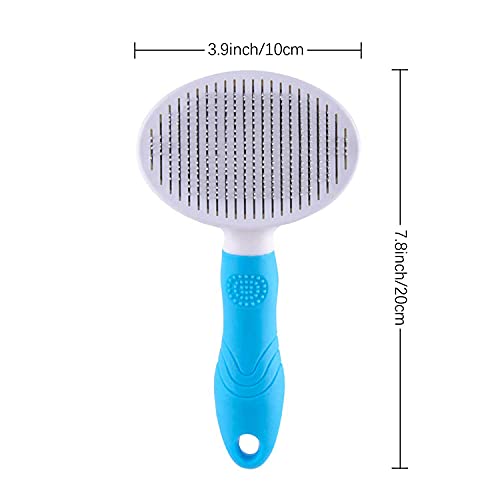 itPlus Self-Cleaning Slicker Brush for Pets - 2 Pack Blue