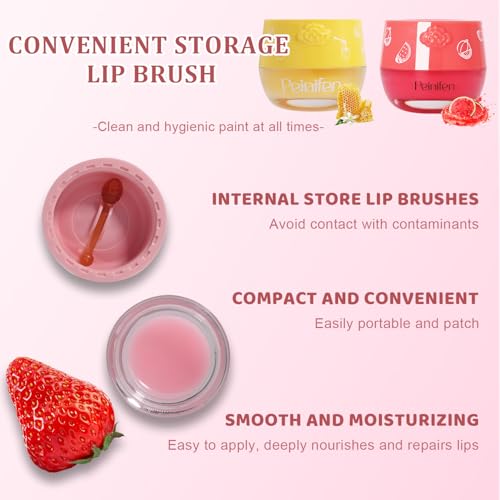 Overnight Lip Mask Balm Set - Honey, Strawberry, Watermelon & More