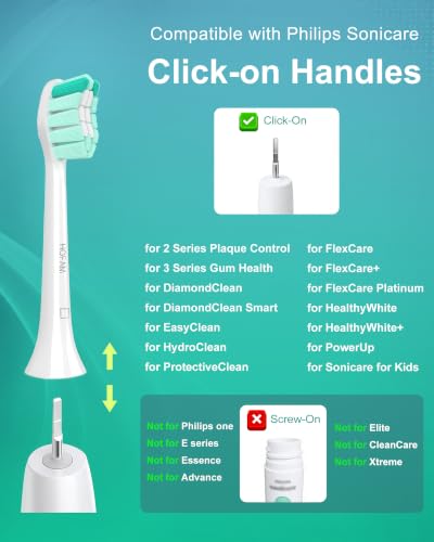 HOFAM Replacement Brush Heads for Philips Sonicare 4100 - 8 Pack