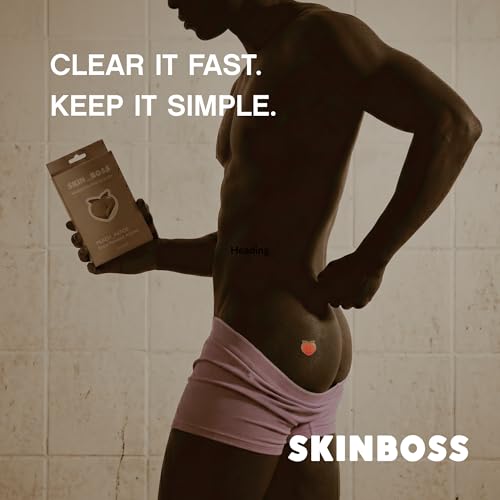 SKINBOSS Peach Hydrocolloid Butt Acne Patches - 12 Count