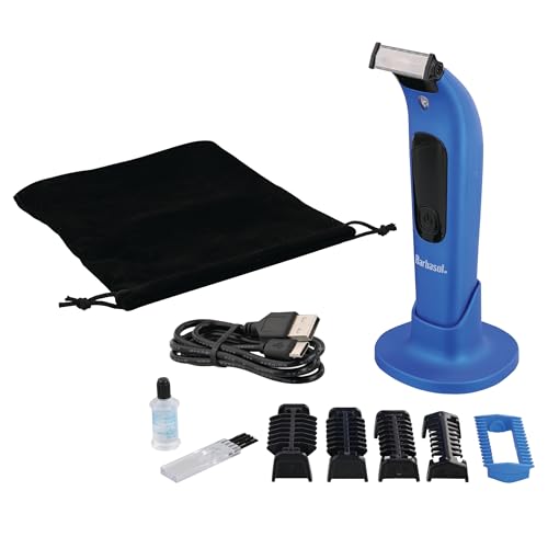 Barbasol Rechargeable Face & Body Shaver with LED Screen, Stainless Steel Blade