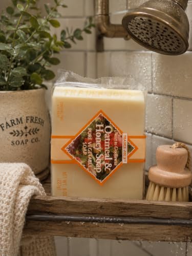 Trader Joe's Oatmeal & Honey Vegetable Bar Soap - 2 Pack (4 Bars Total)