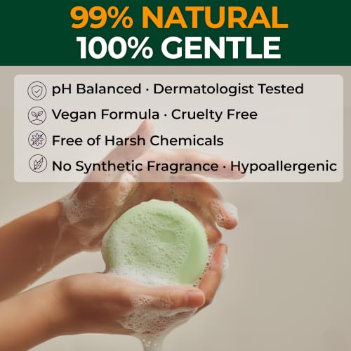 K-Beauty Activated Charcoal Shampoo Bar for Thinning Hair - Vegan, Sulfate-Free, Made in Korea