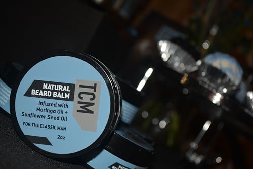 TCM Natural Beard Balm with Shea Butter & Argan Oil - 2 oz