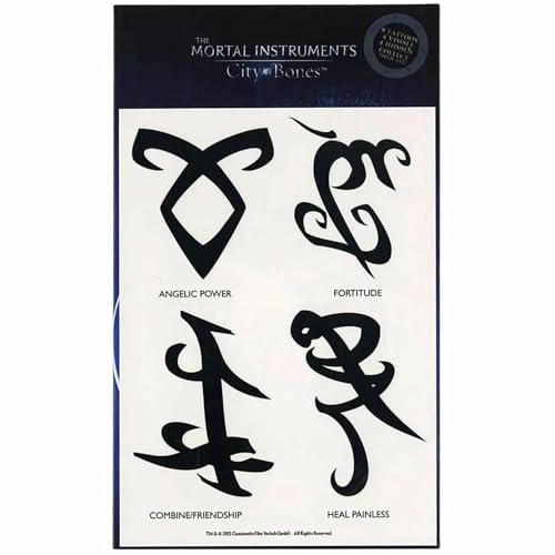 The Mortal Instruments City of Bones Temporary Tattoo Set - One Size