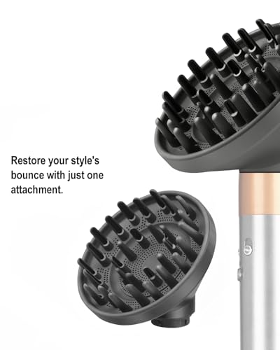 Gray Diffuser Attachment for Dyson Airwrap HS01 HS05 i.d. - Hair Dryer Conversion
