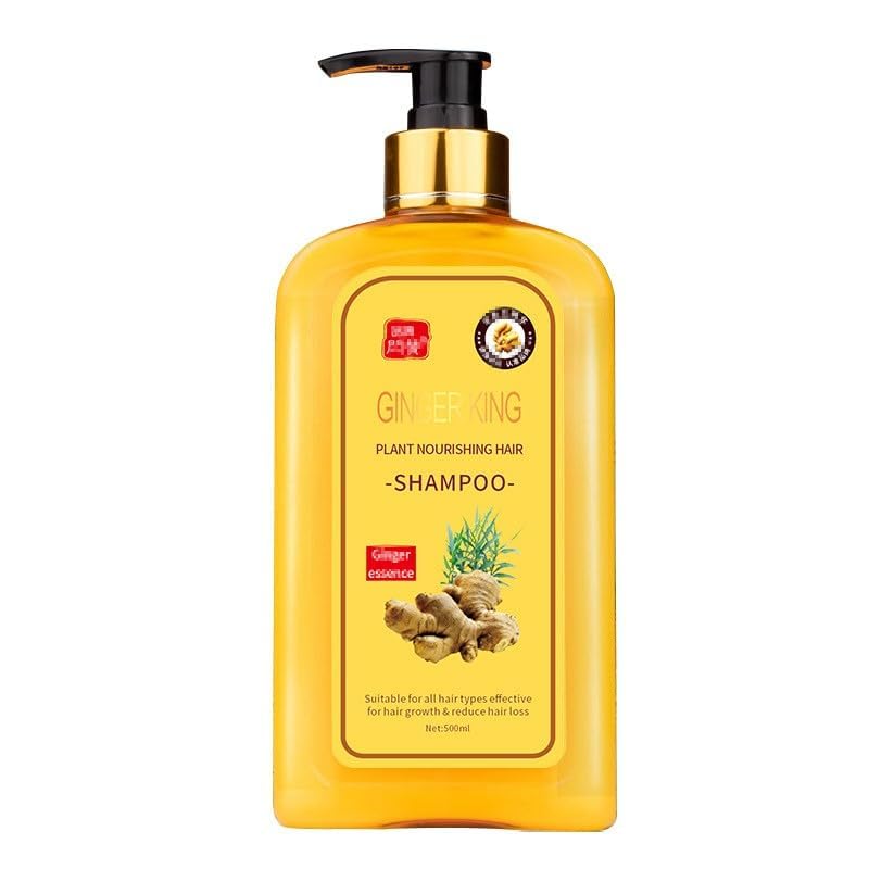 Ginger Hair Regrowth Shampoo - Instant Anti-Hair Loss Formula | 16.91 FL. oz (500ML)