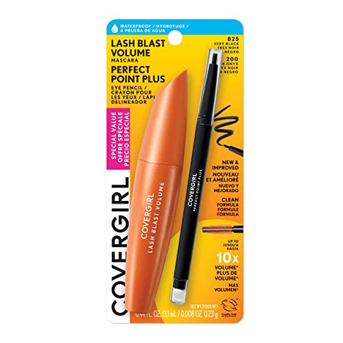 COVERGIRL Lash Blast Volume Waterproof Mascara & Perfect Point Eyeliner Set