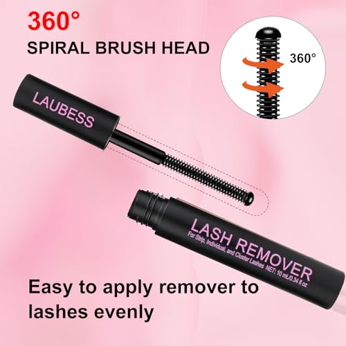 LAUBESS Lash Remover 10ml - Gentle, Fast & Safe Lash Extension & Cluster Removal