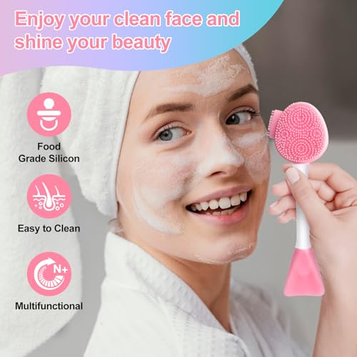 MUIIGOOD Silicone Face Scrubber & Cleansing Brush for Exfoliation