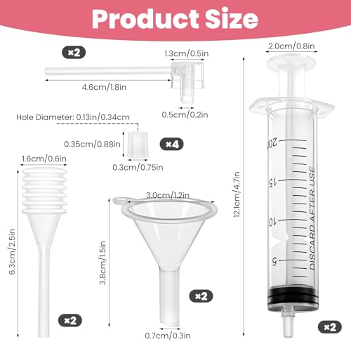 8-Piece Perfume Refill Kit with 20ml Pumps, Funnels & Droppers