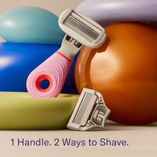 Flamingo Travel Razor Kit for Women - Body & Pubic Razor - Mini Handle, 2 Blade Refills, 2 Travel Size Foaming Shave Gels & Vented Case - TSA Approved Essentials