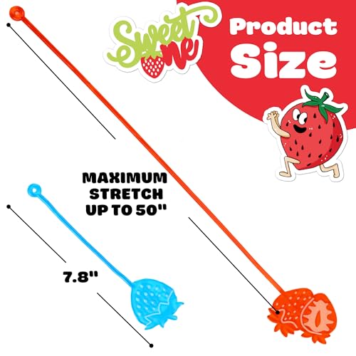 92-stickyhand 48-piece Strawberry Theme Party Favors: 24 Stick Hands & 24 Temporary Tattoos