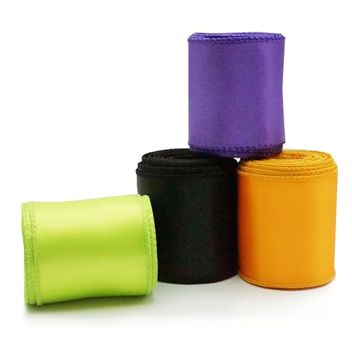Halloween Wired Ribbon Set - 4 Rolls, 2.5 Inch, 24 Yards