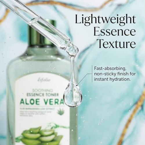 esfolio Aloe Vera Soothing Essence Toner - Hydrating Facial Toner 13.52 Fl Oz