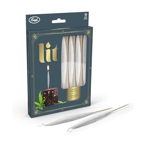 Lit Party Candles - Set of 8 Fun & Unique Birthday Candles