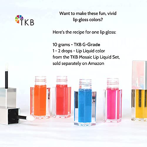 TKB High Shine Lip Gloss Top Coat - Crystal Clear DIY Lip Gloss, 5.5 Ounce