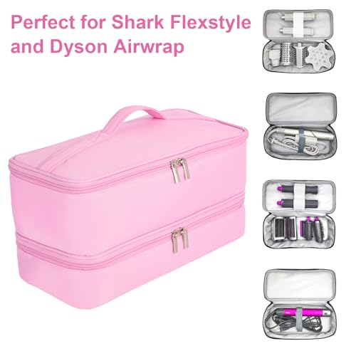 Double-Layer Travel Carrying Case for Shark FlexStyle & Dyson Airwrap