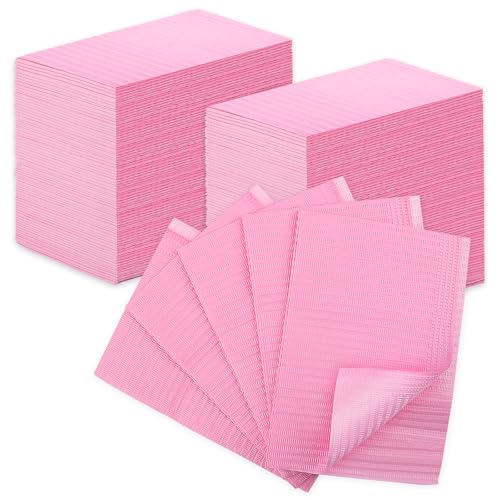 160pcs Pink Disposable Nail Mats - 3 Ply Waterproof Nail Practice Sheets